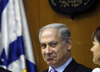 Israel's Prime Minister Netanyahu attends a meeting at the Knesset in Jerusalem