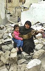 vrouw in Rafah